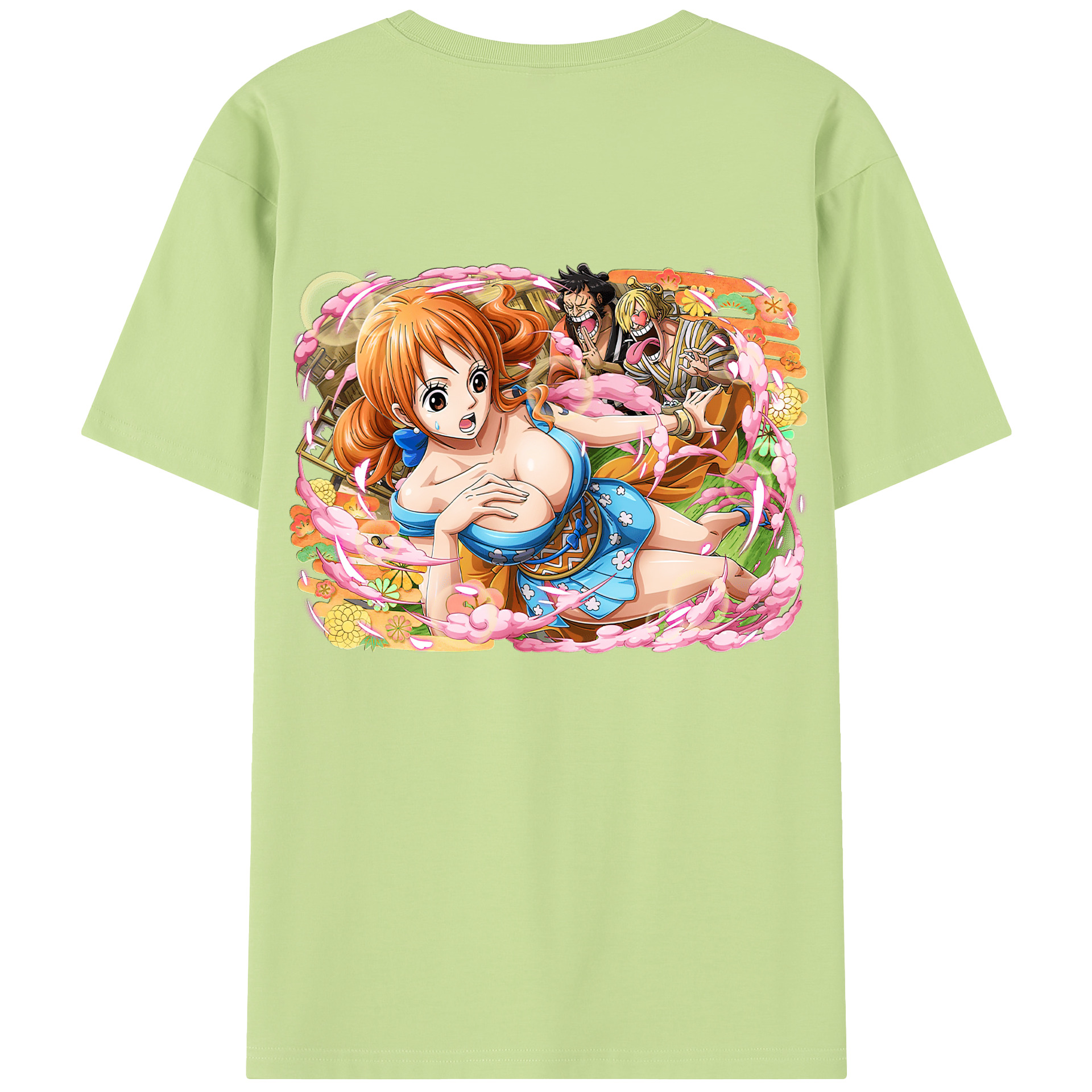 ワンピース ナミ ONE PIECE Nami 綿100％半袖Tシャツ（背面プリント）